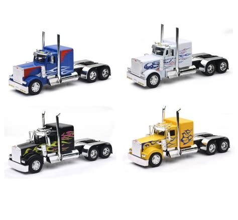 New Ray Custom Truck Cab Assortment Diecast Car Set - Box of 4 1/32 Scale Diecast Model Cars ...