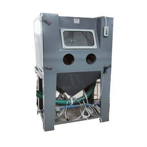 Single Door Mild Steel Airless Swing Table Shot Blasting Machine At Rs