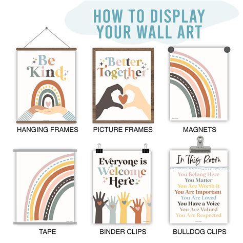 Buy 6 Rainbow Poster Diversity Posters For Classroom Decor For Teachers Elementary Inclusive