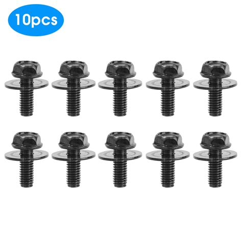 20Pcs Rivet Bumper U Nut Clips Shield Guard Fastener Splash M6 Screws