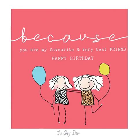 Very Best Friends Greeting Card 15cm The Grey Door