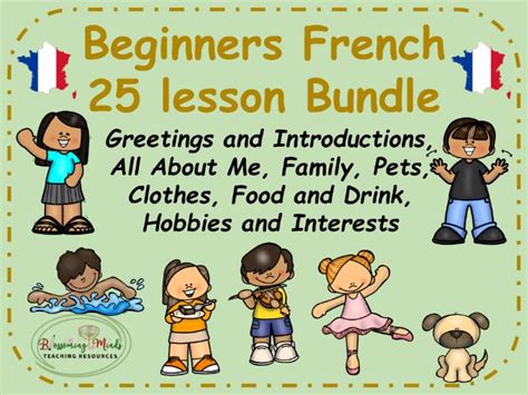 Beginner French Lesson Bundle Teaching Resources