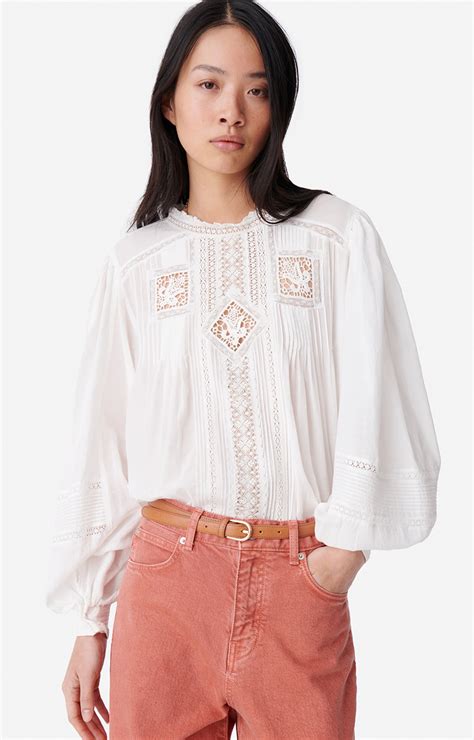 Calin Blouse Viscose And Cotton White Vanessa Bruno