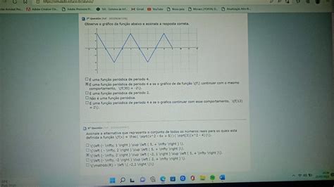 Observe O Gráfico Da Função Abaixo E Assinale A Resposta Correta Ref