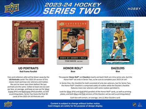 2023 24 Upper Deck Series 2 Hockey Hobby Box Da Card World