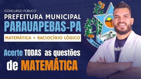 Matem Tica E Racioc Nio L Gico Para O Concurso De Parauapebas