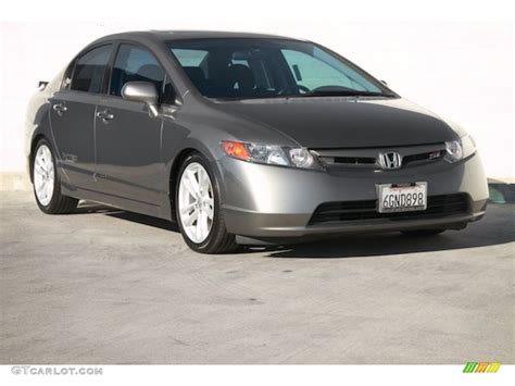 2007 Galaxy Gray Metallic Honda Civic Si Sedan 108230664 Photo 29