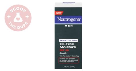 Product info for Neutrogena Men Sensitive Skin Oil-Free Moisture SPF 30 by Neutrogena for Men ...