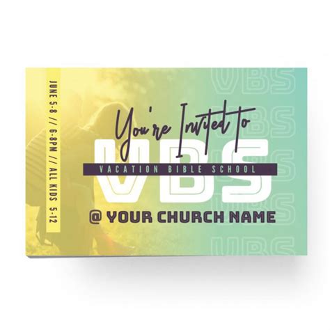 Standard Invite Cards Youre Invited Vbs Prochurch