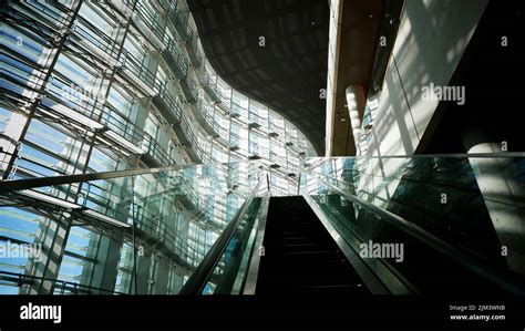 A Vertical Night Shot Of The National Art Center Tokyo Museum In The