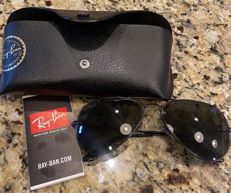 Ray Ban Aviator Total Black 58mm Polarized Sunglasses Rb3025 00248 58 14 8056597328111 Ebay