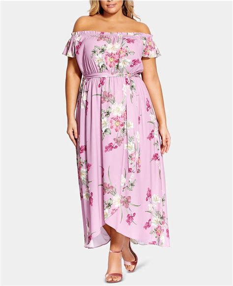 City Chic Trendy Plus Size Pink Floral Maxi Dress In 2019 Pink Floral