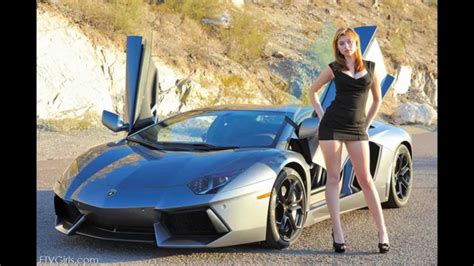 Lamborghini Beautiful Car And Beautiful Girl Youtube