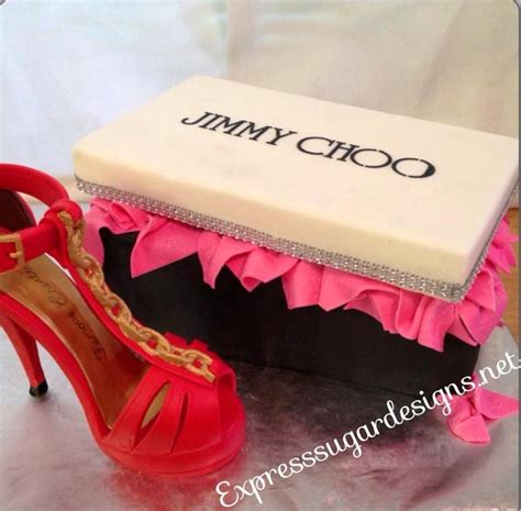 Jimmy Choo Shoe Box Fondant Cake