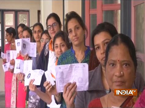 Gujarat Elections First Phase 68 Voter Turnout Recorded Ec Rejects