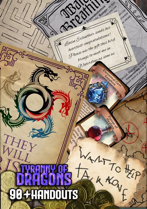 Oc Art Tyranny Of Dragons 90 Handouts Set Free Samples Rdnd