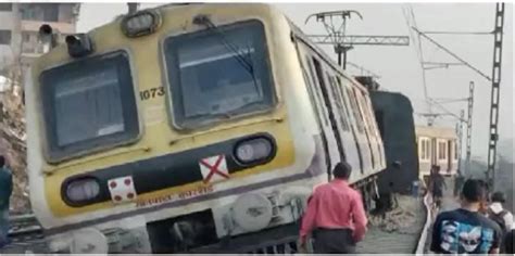 Watch Three Coaches Of Local Train Derail At Kharkopar Station Near