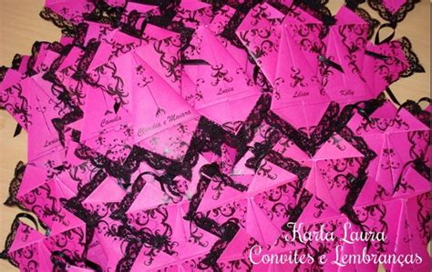 CONVITE PARA CHÁ DE LINGERIE CORPETE DE ORIGAMI Elo7