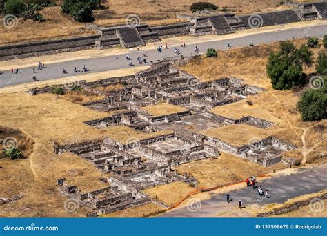 Ruins at the Ancient Aztec City of Teotihuacan, Mexico Stock Image ...