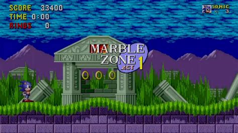 超音鼠 Sonic The Hedgehog Marble Zone Act 1 Youtube