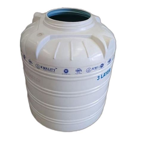 White Kwality Triple Layer Plastic Water Tank At Rs Piece In