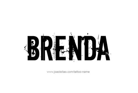 Brenda Name Tattoo Designs Name Tattoo Designs Name Tattoos Names