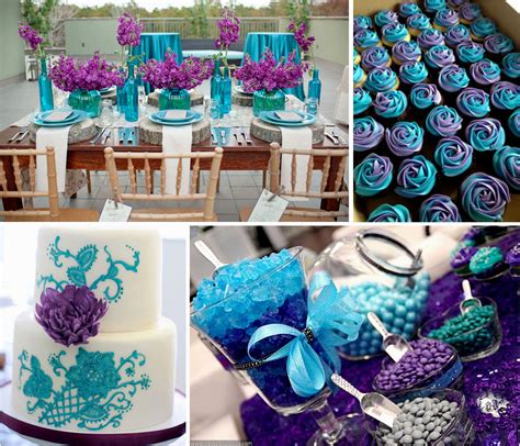 Turquoise Purple And Blue Wedding - jenniemarieweddings