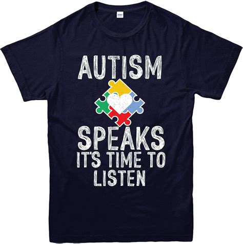 Stitchprint Autism Speaks Its Time To Listen T Shirt Autismus