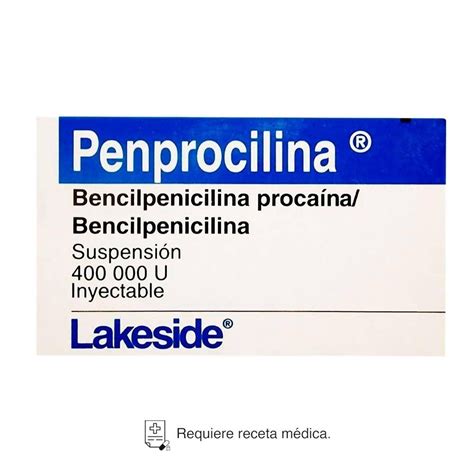 Penprocilina Bencilpenicilina U Suspensi N Inyectable Walmart