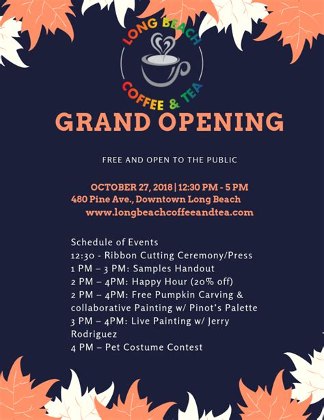 Grand Opening: Long Beach Coffee & Tea | Downtown Long Beach Alliance