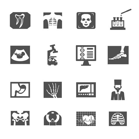 Ultrasound And X-ray Icons 458817 Vector Art at Vecteezy