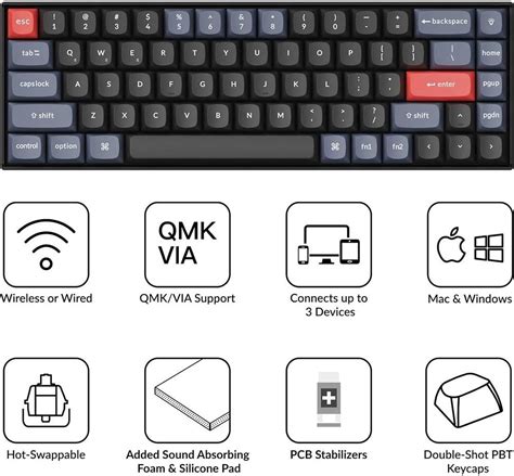 Keychron K Pro Wireless Qmk Via Programmable Macro Keyboard Hot