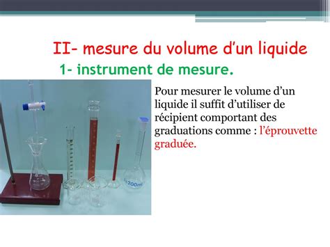 Mesure Du Volume Des Liquides Et Des Solides Ppt T L Charger