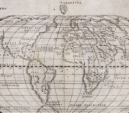 GASTALDI RARE 1548 WORLD MAP Michael Jennings Antique Maps And