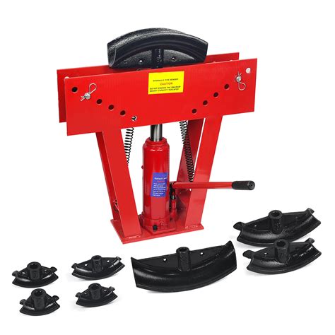 12 Ton Hydraulic Pipe Tube Bender With 6 Dies Tubing Exhaust Bending W Handle Ebay