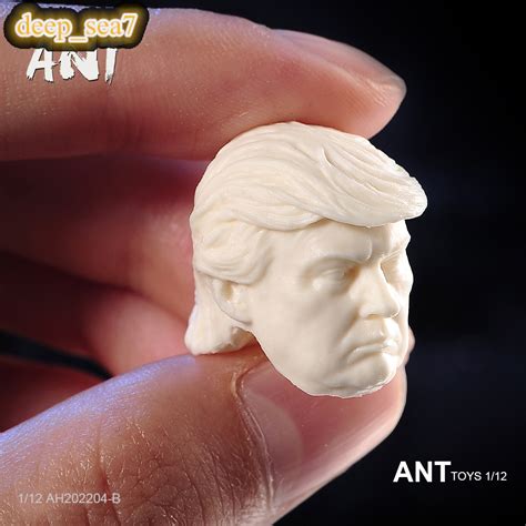 1 12 Donald Trump President Head Sculpt Model For 6in Male SHF Figure