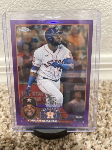 Topps Chrome Purple Refractor Yordan Alvarez Ebay