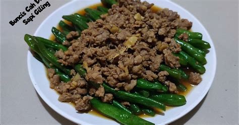 Resep Buncis Cah Daging Sapi Giling Oleh Bunda Titanque Cookpad