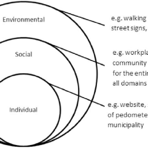 The Socio Ecological Model Adapted From 6 Download Scientific Diagram