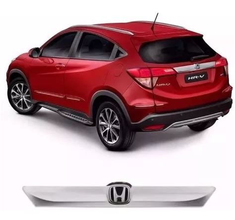 Moldura Decorativa Cromada Da Tampa Traseira Honda Hrv Hr V