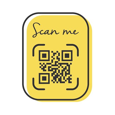 Code Qr Pour Smartphone Inscription Scannez Moi Avec Licône Du