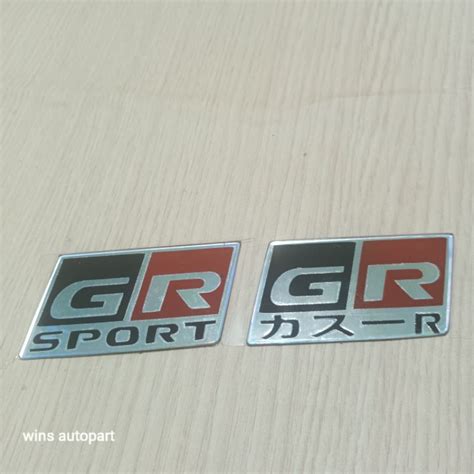 Jual Emblem Bagasi Akrilik Gr Sport Diameter X Cm Shopee Indonesia