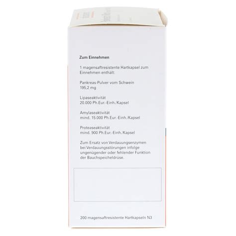 Pankreatin Mikro Ratiopharm 20000 200 Stück N3 Online Bestellen