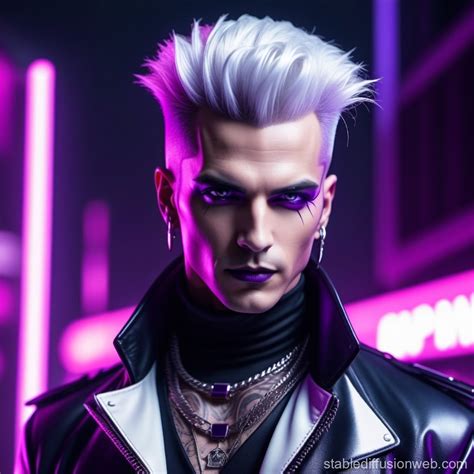 Elderly White Haired Male Vampire With Bloody Mouth Stable Diffusion
