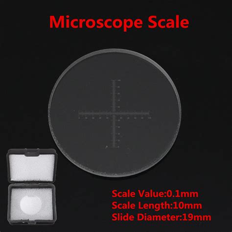 10MM 100 0 1MM C7 Microscope Scale Objective Stage Micrometer