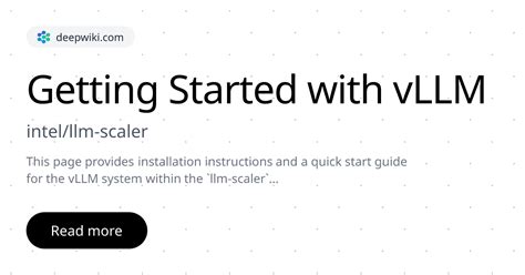 started  vllm intelllm scaler deepwiki