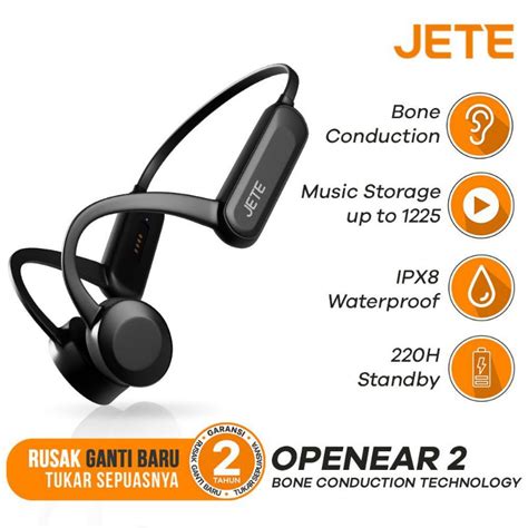 Jual Sport Headset Bluetooth IPX8 JETE Open Ear 2 - Garansi 2 Tahun ...