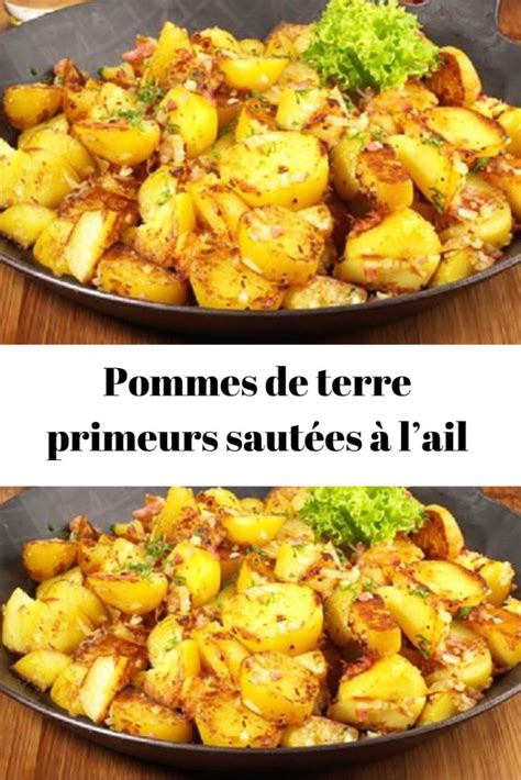 Two Pans Filled With Potatoes On Top Of A Wooden Table