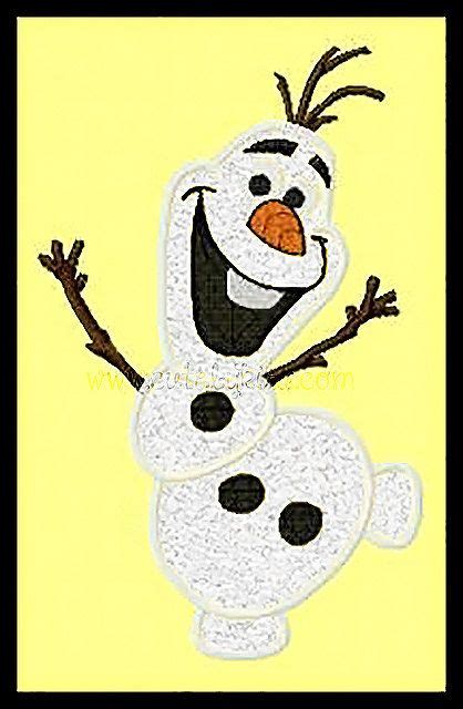 Frozen Olaf Cold Snowman2 Versions Included Applique Machine Embroidery