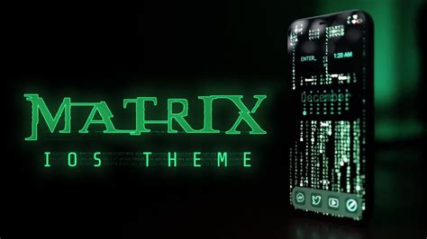 The MATRIX Theme For IPhone 13 IOS 15 FREE Homescreen Customization